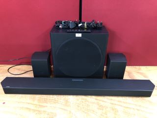 SAMSUNG SOUNDBAR + SUBWOOFER + 2 SIDE SPEAKERS MODEL  Q930C (WITH POWER SUPPLE,WITH REMOTE,WITH BOX)