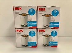 4 X NUK THERMO EXPRESS BOTTLE WARMER, PARTICULARLY FAST AND GENTLE HEATING IN ONLY 90 SECONDS, FOR CUPS AND BOTTLES - LOCATION 14A.