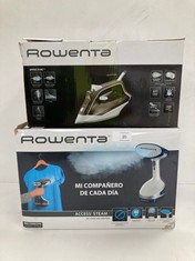 2 X ROWENTA ITEMS INCLUDING VERTICAL STEAM IRON - LOCATION 21A.