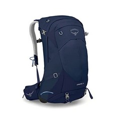 OSPREY EUROPE STRATOS 34 - MEN'S HIKING BACKPACK, BLUE, O/S - LOCATION 44A.
