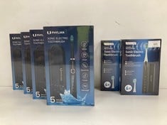 6 X PHYLIAN ELECTRIC TOOTHBRUSHES VARIOUS MODELS INCLUDING A U17SERIES - LOCATION 36A.