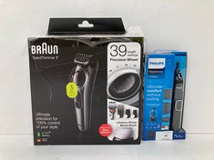 2 X ELECTRIC RAZOR BRAUN BEARDTRIMMER7 AND PHILIPS NT5000 - LOCATION 33A.