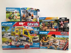 6 X ASSORTED PLAYMOBIL PACKS INCLUDING CITY ACTION - LOCATION 26B.