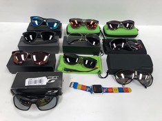 VARIETY OF BROKEN GLASSES VARIOUS BRANDS INCLUDING CHILD WATCH - LOCATION 6B.