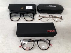 3 X GLASSES DIFFERENT BRANDS AND MODELS INCLUDING HUGO BOSS MODEL HG1233 0UC 135 - LOCATION 6B.