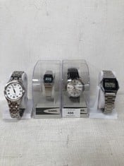 4 X CASIO WATCHES VARIOUS MODELS INCLUDING MODEL MTP-1310P - LOCATION 2B.
