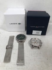 LACOSTE WATCH MODEL LC.129.1.1.14.2996 (MISSING ONE STRAP FOOT) AND TOMMY HILFIGER WATCH MODEL TH.329.1.14.2252.1 (WITHOUT STRAP) - LOCATION 2B.