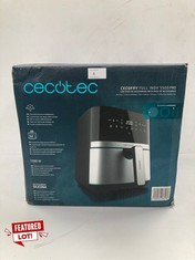 CECOTEC AIR FRYER CECOFRY FULL INOX 5500 PRO 5,5 L OIL-LESS AIR FRYER WITH ACCESSORIES. 1700 W, DIETARY AND DIGITAL, TOUCH, STAINLESS STEEL FINISH, 8 MODES, ACCESSORY PACK - LOCATION 5A.