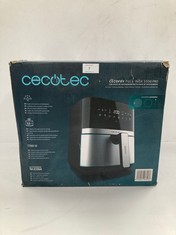 CECOTEC AIR FRYER CECOFRY FULL INOX 5500 PRO 5,5 L OIL-LESS AIR FRYER WITH ACCESSORIES. 1700 W, DIETARY AND DIGITAL, TOUCH, STAINLESS STEEL FINISH, 8 MODES, ACCESSORY PACK - LOCATION 9A.