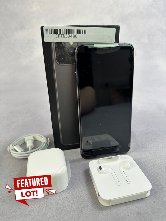 Apple iPhone 11 Pro Max  256Gb Space Grey: Model No A2218  [Jptn39486] (MPSS02846036) (VAT ONLY PAYABLE ON BUYERS PREMIUM)