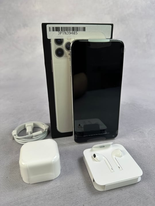 Apple iPhone 11 Pro Max  64Gb Silver: Model No A2218  [Jptn39485] (MPSS02846036) (VAT ONLY PAYABLE ON BUYERS PREMIUM)