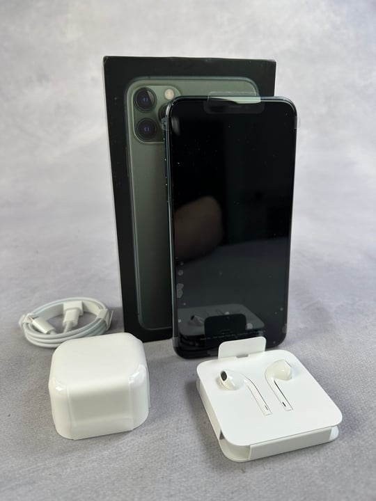 Apple iPhone 11 Pro Max  256Gb ,Midnight Green: Model No A2218   [Jptn39377] (MPSE53476944) (VAT ONLY PAYABLE ON BUYERS PREMIUM)