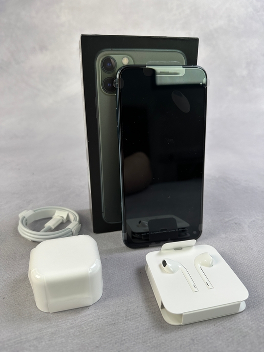 Apple iPhone 11 Pro Max  256Gb , Midnight Green: Model No A2218  [Jptn39379] (MPSE53476944) (VAT ONLY PAYABLE ON BUYERS PREMIUM)