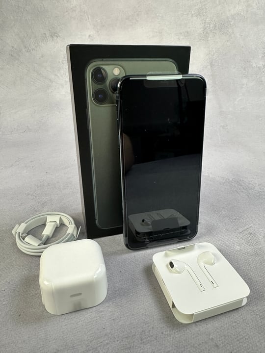 Apple iPhone 11 Pro Max  256Gb ,Midnight Green: Model No A2218   [Jptn39381] (MPSE53476944) (VAT ONLY PAYABLE ON BUYERS PREMIUM)