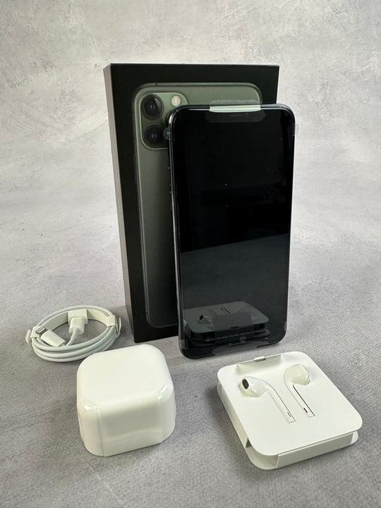 Apple iPhone 11 Pro Max  256Gb , Midnight Green: Model No A2218  [Jptn39384] (MPSE53476944) (VAT ONLY PAYABLE ON BUYERS PREMIUM)