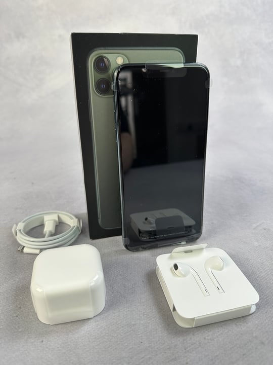 Apple iPhone 11 Pro Max  256Gb , Midnight Green: Model No A2218   [Jptn39385] (MPSE53476944) (VAT ONLY PAYABLE ON BUYERS PREMIUM)