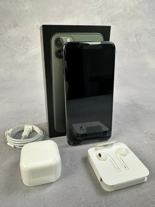 Apple iPhone 11 Pro Max  256Gb , Midnight Green: Model No A2218 [Jptn39386] (MPSE53476944) (VAT ONLY PAYABLE ON BUYERS PREMIUM)