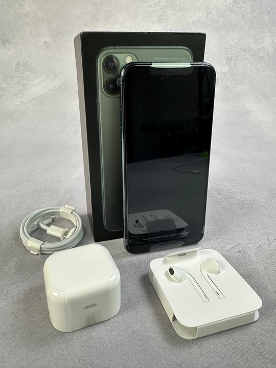 Apple iPhone 11 Pro Max  512Gb , Midnight Green: Model No A2218   [Jptn39459] (MPSS02846038) (VAT ONLY PAYABLE ON BUYERS PREMIUM)