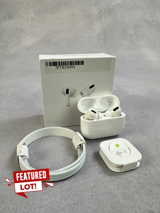Apple Airpods Pro With Wireless Charging Case : Model No A2083, A2084, A2190  [Jptn39491] (MPSE54796765)(VAT ONLY PAYABLE ON BUYERS PREMIUM)