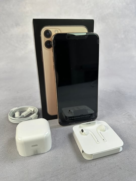 Apple iPhone 11 Pro Max  256Gb , Gold: Model No A2218 [Jptn39466] (MPSS02846038)(VAT ONLY PAYABLE ON BUYERS PREMIUM)