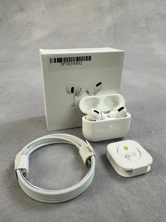 Apple Airpods Pro With Wireless Charging Case: Model No A2083, A2084, A2190 [Jptn39492] (MPSE54796765)(VAT ONLY PAYABLE ON BUYERS PREMIUM)