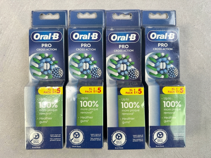 Oral-B Pro Cross Action Replacement Heads, 4x 5 Packs (VAT ONLY PAYABLE ON BUYERS PREMIUM) (MPSS03057262/3)