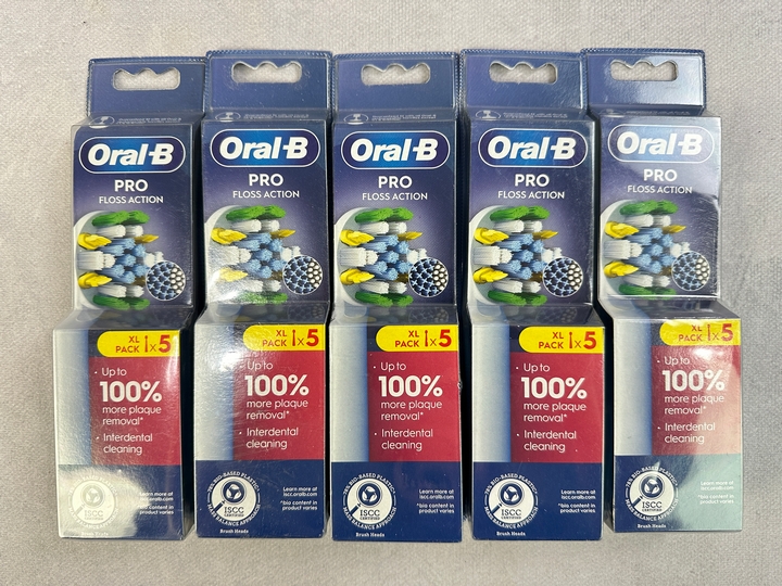 Oral-B Pro Floss Action Replacement Heads, 5x 5 Packs (VAT ONLY PAYABLE ON BUYERS PREMIUM) (MPSS03057262/3)