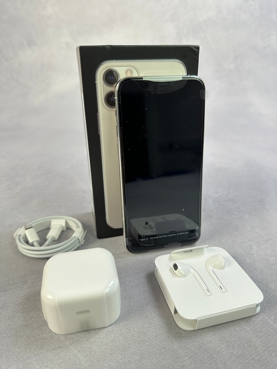 Apple Iphone 11  Pro  256Gb , Silver: Model No A2215   [Jptn39565] (MPSS02846039) (VAT ONLY PAYABLE ON BUYERS PREMIUM)