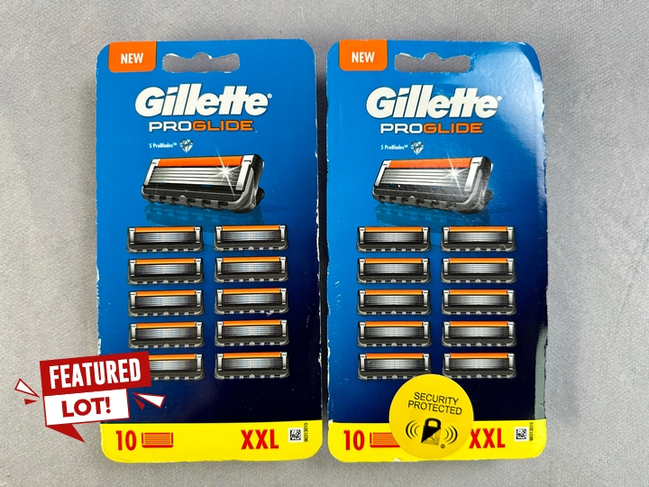 Gillette Proglide Razor Blades, 2x 10 Packs (18+ ID REQUIRED)(VAT ONLY PAYABLE ON BUYERS PREMIUM) (MPSS03057262/3)