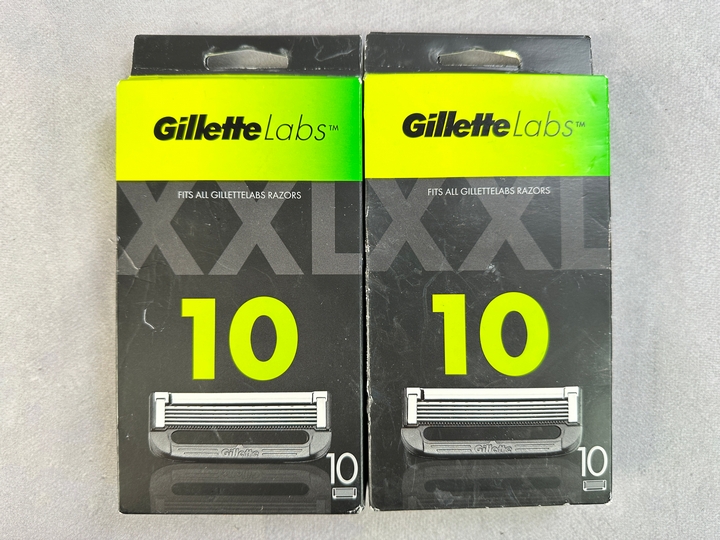 Gillette Labs Razor Blades, 2x 10 Packs (18+ ID REQUIRED)(VAT ONLY PAYABLE ON BUYERS PREMIUM) (MPSS03057262/3)