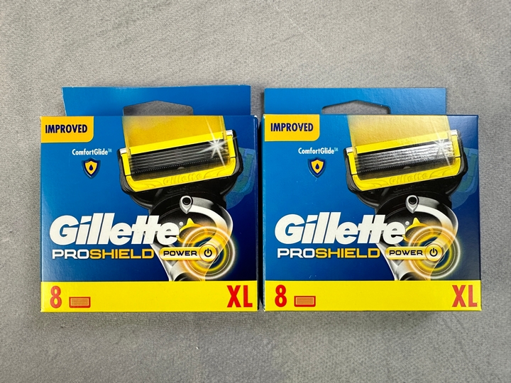 Gillette Proshield Power Razor Blades, 2x 8 Packs (18+ ID REQUIRED)(VAT ONLY PAYABLE ON BUYERS PREMIUM) (MPSS03057262/3)