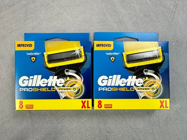 Gillette Proshield Power Razor Blades, 2x 8 Packs (18+ ID REQUIRED)(VAT ONLY PAYABLE ON BUYERS PREMIUM) (MPSS03057262/3)