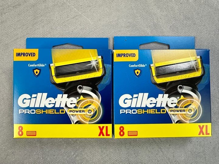 Gillette Proshield Power Razor Blades, 2x 8 Packs (18+ ID REQUIRED)(VAT ONLY PAYABLE ON BUYERS PREMIUM) (MPSS03057262/3)