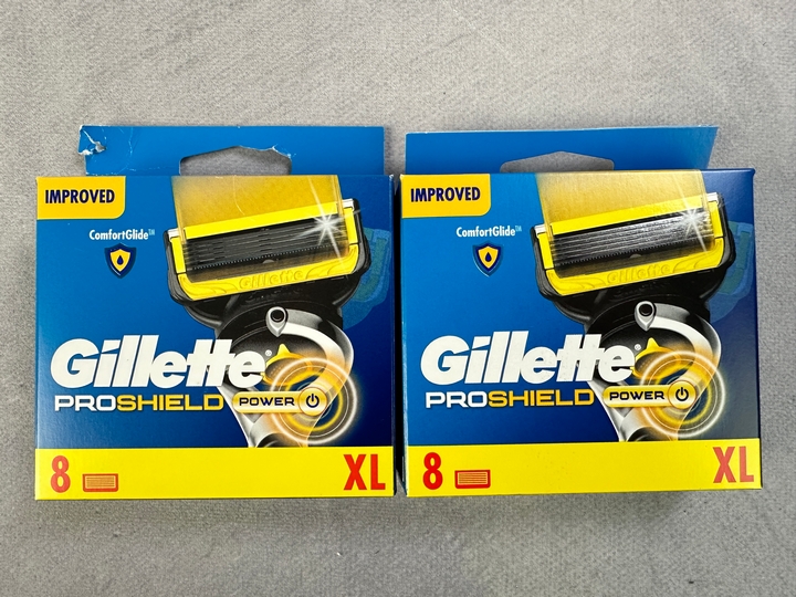 Gillette Proshield Power Razor Blades, 2x 8 Packs (18+ ID REQUIRED)(VAT ONLY PAYABLE ON BUYERS PREMIUM) (MPSS03057262/3)
