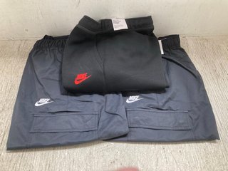 3 X MENS NIKE BLACK TRACK BOTTOMS SIZE MEDIUM: LOCATION - J7