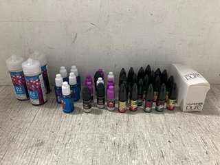 QTY OF VAPE LIQUIDS TO INCLUDE NICE HOT ICE GRAPE CURRENCY 100ML (PLEASE NOTE: 18+YEARS ONLY. ID MAY BE REQUIRED): LOCATION - J10