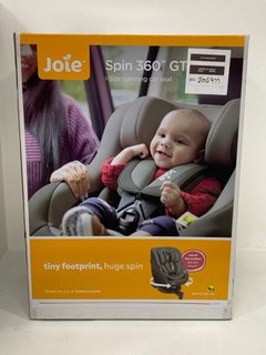 JOIE SPIN 360 GTI I-SIZE SPINNING CAR SEAT IN SHALE MODEL: C2116AASHA000 - RRP £200: LOCATION - FRONT BOOTH