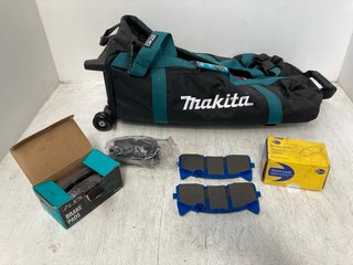 QTY OF HARDWARE ITEMS TO INCLUDE MAKITA TOOL POUCH AND HOLDER: LOCATION - I16