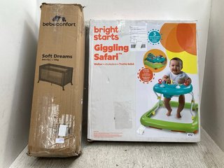 BRIGHT STARS GIGGLING SAFARI TO INCLUDE BEBE CONFORT SOFT DREAMS BABY COT 0M-3YRS: LOCATION - I15