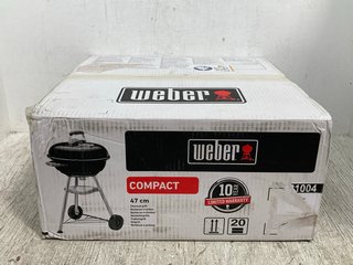 WEBER COMPACT 47CM CHARCOAL GRILL BARBEQUE: LOCATION - I14