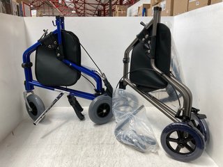 DAYS TRI WHEEL FOLDING MOBILITY WALKER TO INCLUDE AIDAPT TRI WALKER WITH BAG IN BLUE: LOCATION - I13