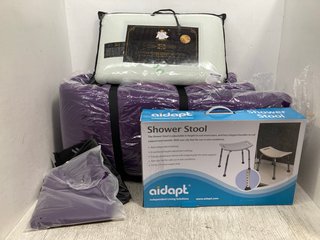 3 X HOUSEHOLD ITEMS TO INCLUDE AIDAPT SHOWER STOOL: LOCATION - I12