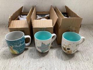 3 X ASSORTED KITCHEN ITEMS TO INCLUDE HEART OF GOLD MUGS: LOCATION - J3