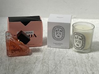 PRADA PARADOXE - RRP £100 TO INCLUDE BEN JOIN SCENTED CANDLE: LOCATION - H2