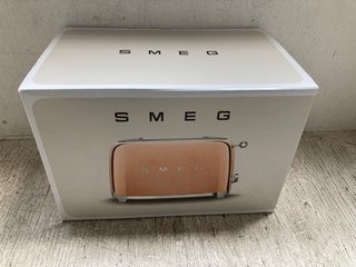 SMEG ELECTRIC TOASTER IN PEACH MODEL NUMBER TSF01RGUK: LOCATION - J3