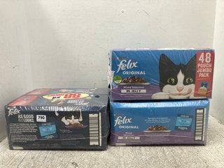 QTY OF CAT FOOD TO INCLUDE FELIX ORIGINAL MIXED SELECTION IN JELLY - BBE: 03/2026: LOCATION - H8