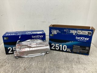 2 X BROTHER 2510XL TONER CARTRIDGES: LOCATION - H9