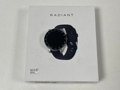 RADIANT RAS20404 SMARTWATCH (ORIGINAL RETAIL PRICE - 69,90 €) IN BLACK/SILVER (WITH CASE. WITHOUT CHARGER. WITH GREEN AND SILVER STRAPS) [JPTZ5866]