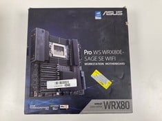 ASUS PRO WS WRX80E-SAGE SE WIFI MOTHERBOARD (ORIGINAL RRP - €1066.26) IN BLACK. (INCLUDES ASSORTED ACCESSORIES, SEE IN THE PICTURES) [JPTZ5960]