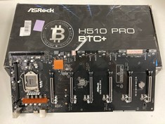 ASROCK H510 PRO BTC+ MOTHERBOARD (ORIGINAL RRP - €94,25) IN BLACK. (MOTHERBOARD USED IN CRYPTOCURRENCY MINING, TO SEE THE DIFFERENT COMPONENTS, LOOK AT THE PICTURES) [JPTZ5945] [JPTZ5945].